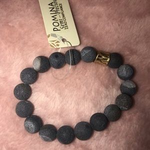 Shades of grey beaded bracelet boutique find nwt